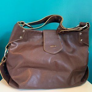 Matt & Nat Large HOBO Bag - Vegan Leather BROWN